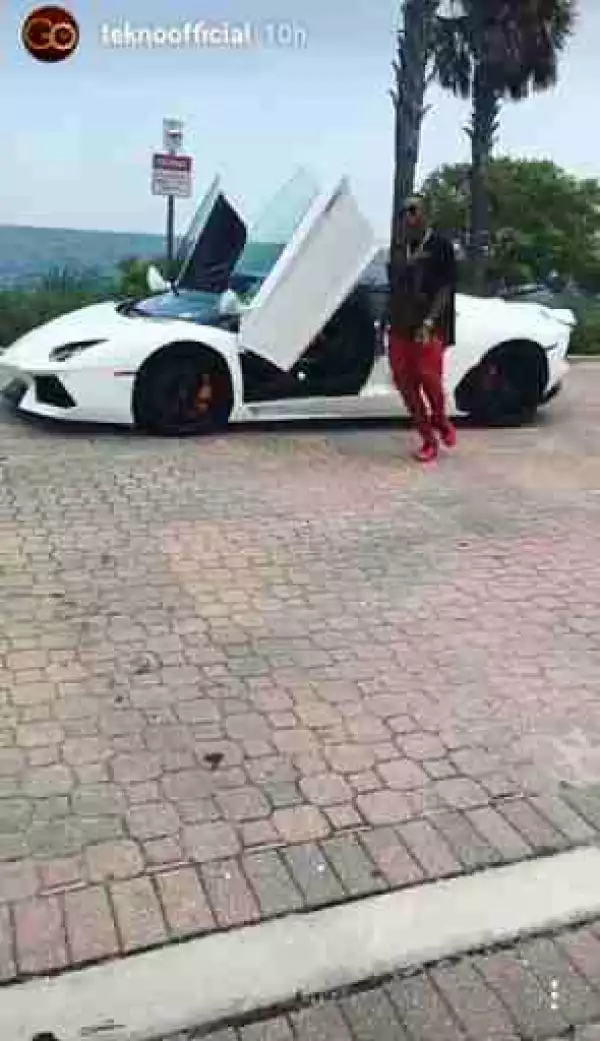 Singer Tekno All Swagged Up With His Lamborghini (Photos)